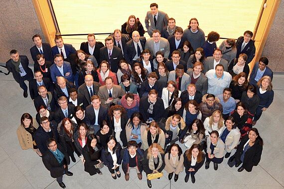 The participants and the speakers during the guided visit of the Musée d’Art Moderne et Contemporain de Strasbourg (MAMCS)